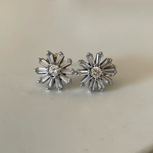 Floral Cubic Zirconia Studs